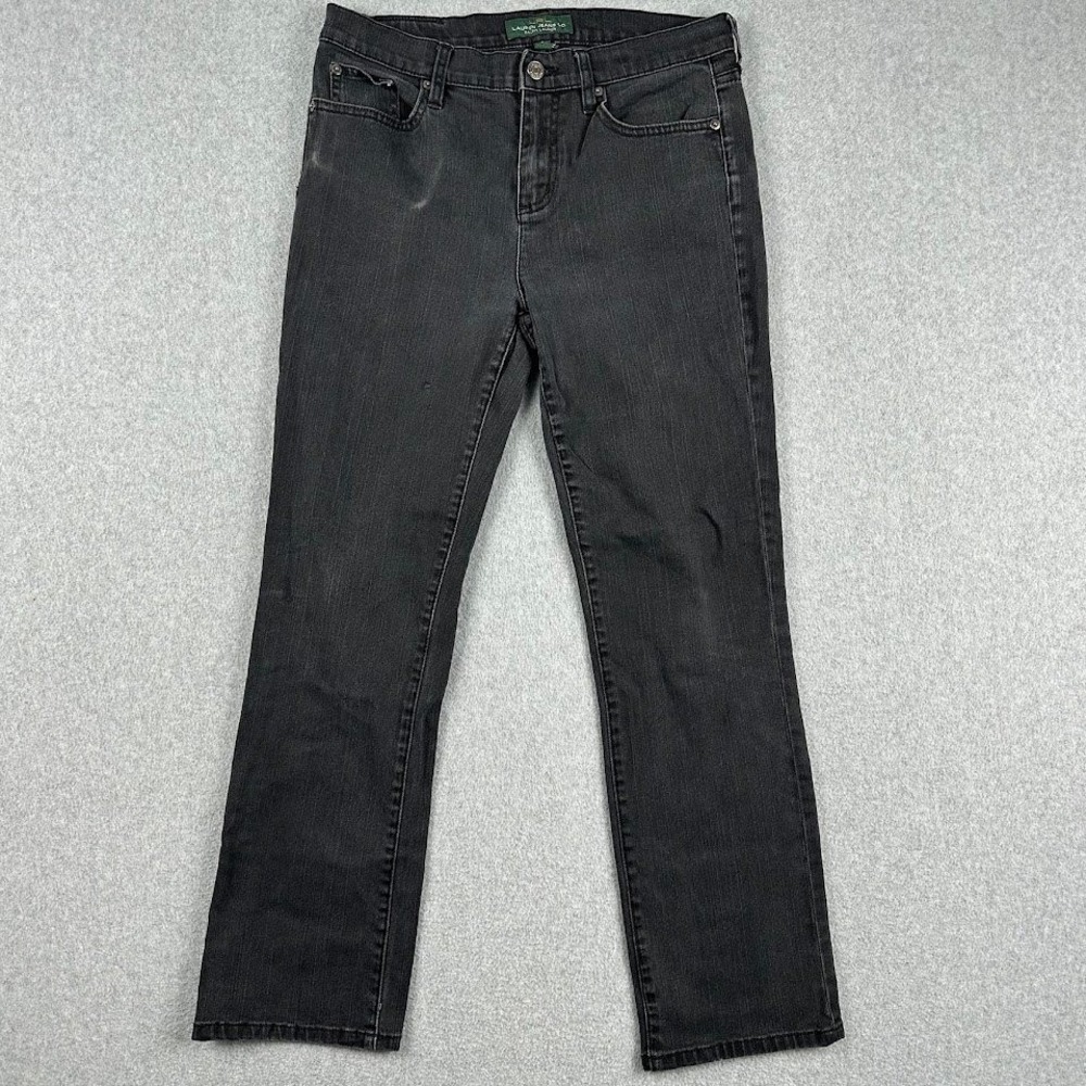 Lauren Jeans Womens Size 8 Ralph Lauren Classic Straight Dark Wash‎ Denim LRL